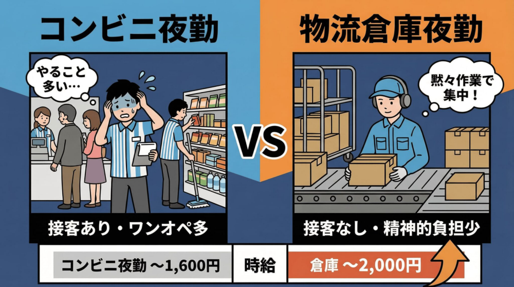 コンビニや飲食店と比較した物流倉庫の圧倒的なコスパの良さ