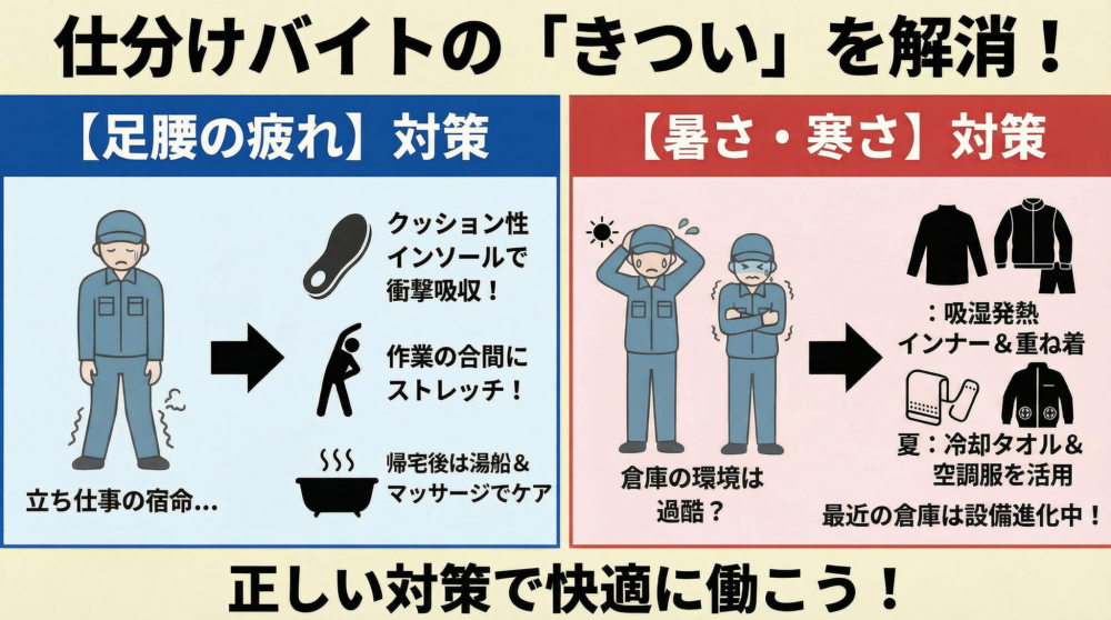 仕分けバイトが「きつい」と言われる理由と解決策
