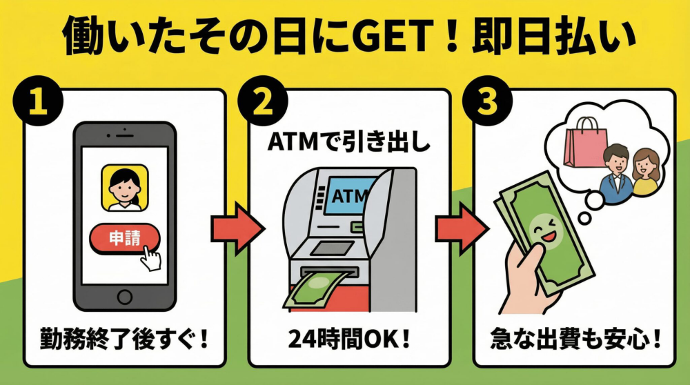 必要なときにすぐにお金を引き出せる即日払い