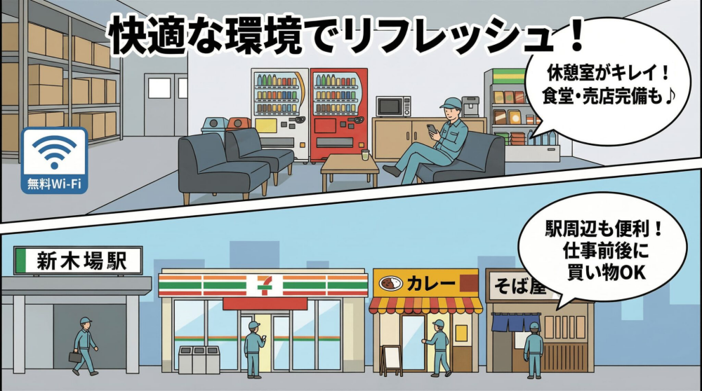 快適に働くための職場環境と周辺情報