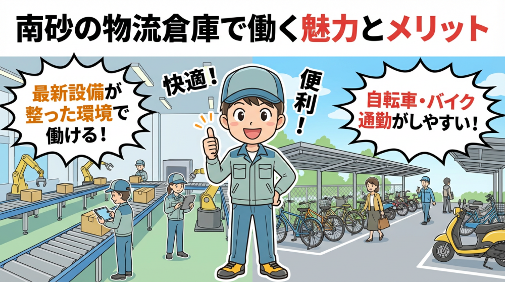 南砂の物流倉庫で働く魅力とメリット