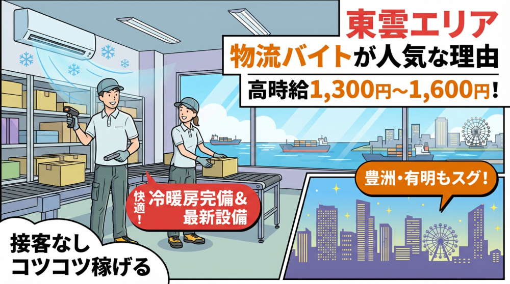 東雲エリアでのバイトが人気の理由
